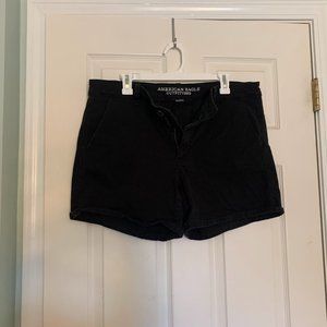 AEO black midi short; size 18